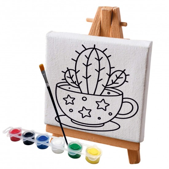 TUVAL BOYAMA SETİ KAKTÜS