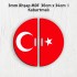30 cm Kabartmalı Türk Bayrağı Gösteri Panosu – Model4