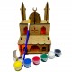 3D Ahşap Camii Boyama Gece Lambası Set 