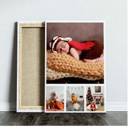 4 Fotograflı Kanvas Tablo Dikey