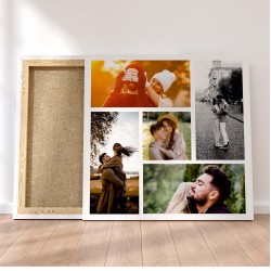5 Fotoğraflı Kanvas Tablo Kare