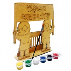 Ahşap Boyama Seti 29 Ekim Anıtkabir Model1