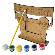Ahşap Boyama Seti 23 Nisan  Çerçeve Model NS6