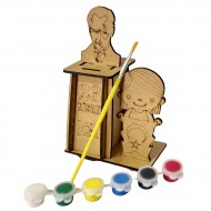 Ahşap Boyama Seti 23 Nisan Atatürk Büst Model NS10 Ahşap Boyama Seti 23 Nisan Atatürk Büst Model NS10