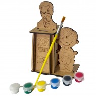 Ahşap Boyama Seti 23 Nisan Atatürk Büst Model NS9 Ahşap Boyama Seti 23 Nisan Atatürk Büst Model NS9