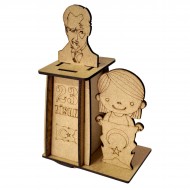 Ahşap Boyama Seti 23 Nisan Atatürk Büst  Model3 NS10