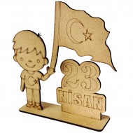 Ahşap Boyama Seti 23 Nisan Figür Model3 NS2 Ahşap Boyama Seti 23 Nisan Figür Model3 NS2