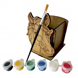 Ahşap Boyama Seti At Kalemlik