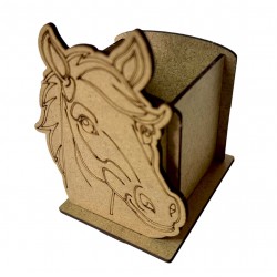 Ahşap Boyama Seti At Sade Kalemlik