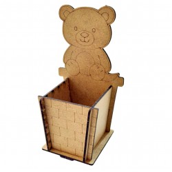 Ahşap Boyama Seti Ayıcık1 Kalemlik