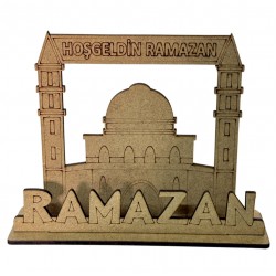 Ahşap Boyama  Hoşgeldin Ramazan