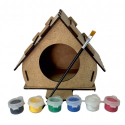 Ahşap Boyama Seti Kuş Evi