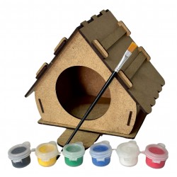 Ahşap Boyama Seti Kuş Evi