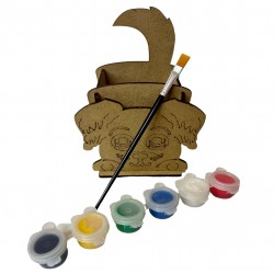 Ahşap Boyama Seti Köpek Kalemlik