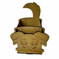 Ahşap Boyama Seti Köpek Sade Kalemlik