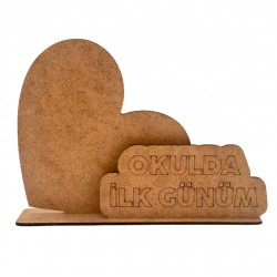 Ahşap Boyama Okulda İlk Günüm Parmak İzi