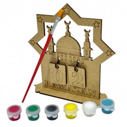 Ahşap Boyama Seti Ramazan Özel Takvim Sayar