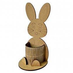 Ahşap Boyama Seti Tavşan Sade Kalemlik