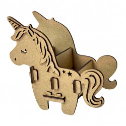 Ahşap Boyama Seti Unicorn Sade Kalemlik