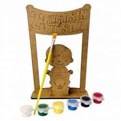 Ahşap Boyama Seti Yaşasın 23 Nisan  Model NS4