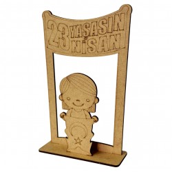 Ahşap Boyama  Yaşasın 23 Nisan  Model3 NS5