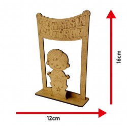 Ahşap Boyama  Yaşasın 23 Nisan  Model3 NS4