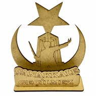 Ahşap Boyama Çanakkale Zaferi Ay Yıldız Ahşap Boyama Çanakkale Zaferi Ay Yıldız
