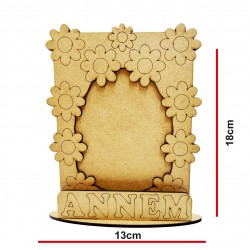 Ahşap Boyama Anneler Günü Çerçeve 4