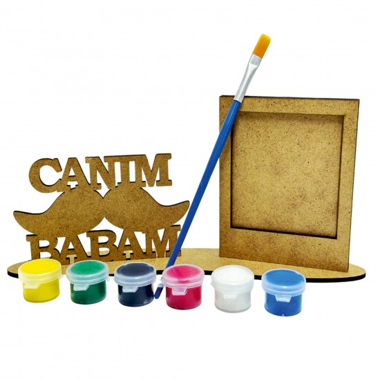Ahşap Boyama Seti Çerçeve Canım Babam Ahşap Boyama Seti Çerçeve Canım Babam