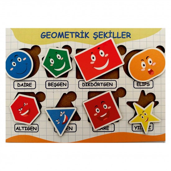 Ahşap Bul Tak Eğitim Puzzle 6 Takım Set Ahşap Bul Tak Eğitim Puzzle 6 Takım Set