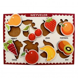 Ahşap Bul Tak Eğitim Puzzle 6 Takım Set 2