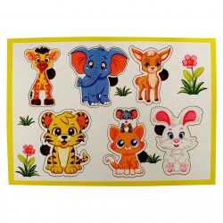 Ahşap Bul Tak Eğitim Puzzle Orman Hayvanlar