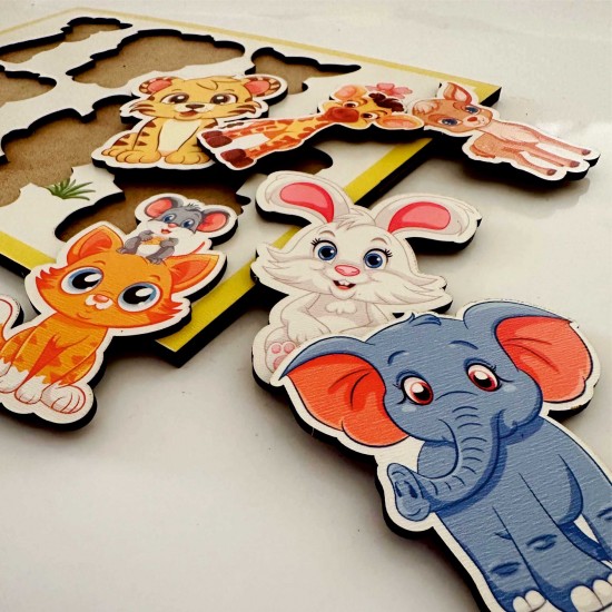 Ahşap Bul Tak Eğitim Puzzle Orman Hayvanlar Ahşap Bul Tak Eğitim Puzzle Orman Hayvanlar