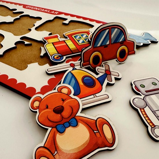 Ahşap Bul Tak Eğitim Puzzle Oyuncak Figür Ahşap Bul Tak Eğitim Puzzle Oyuncak Figür