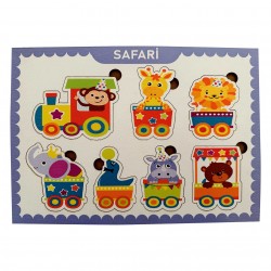 Ahşap Bul Tak Eğitim Puzzle Safari