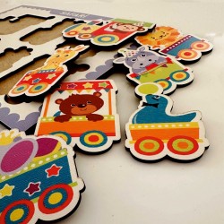 Ahşap Bul Tak Eğitim Puzzle Safari