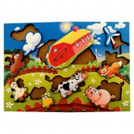 Ahşap Bul Tak Eğitim Puzzle Çiftlik Model1