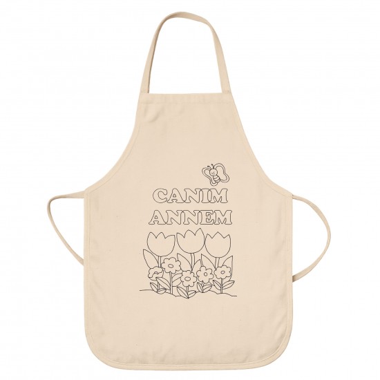 Anneler Günü Boyama Mutfak Önlüğü Seti Model10