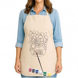 Anneler Günü Boyama Mutfak Önlüğü Seti Model12