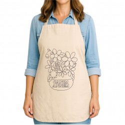 Anneler Günü Boyama Mutfak Önlüğü Boyasız Model12