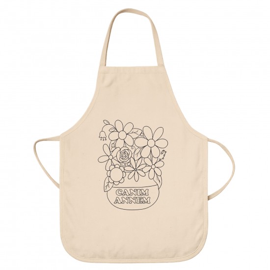 Anneler Günü Boyama Mutfak Önlüğü Seti Model12