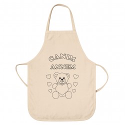 Anneler Günü Boyama Mutfak Önlüğü Seti Model13