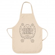 Anneler Günü Boyama Mutfak Önlüğü Boyasız Model2