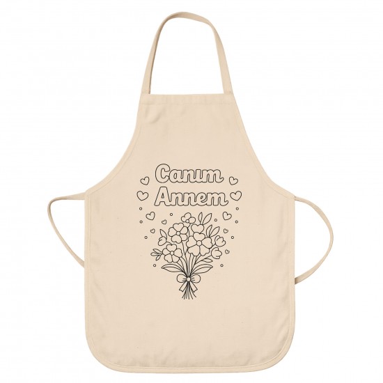Anneler Günü Boyama Mutfak Önlüğü Seti Model4