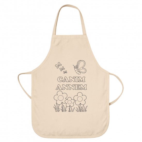 Anneler Günü Boyama Mutfak Önlüğü Seti Model7