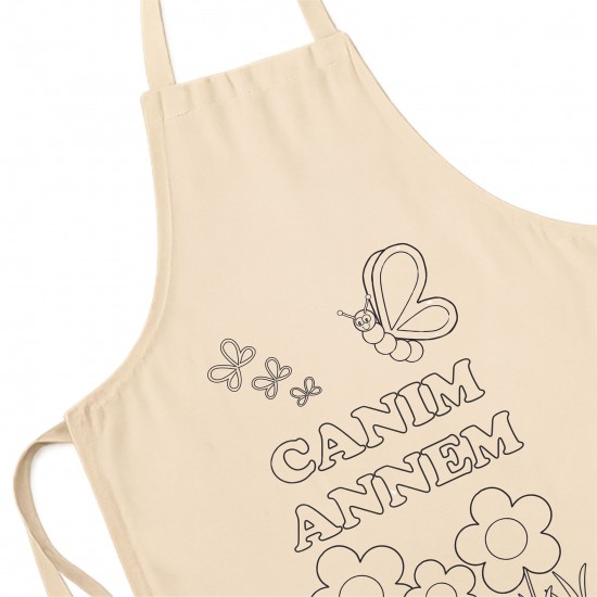 Anneler Günü Boyama Mutfak Önlüğü Seti Model7