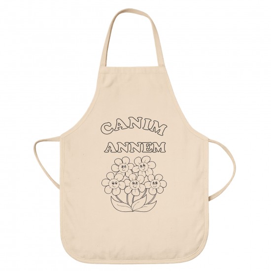 Anneler Günü Boyama Mutfak Önlüğü Seti Model8