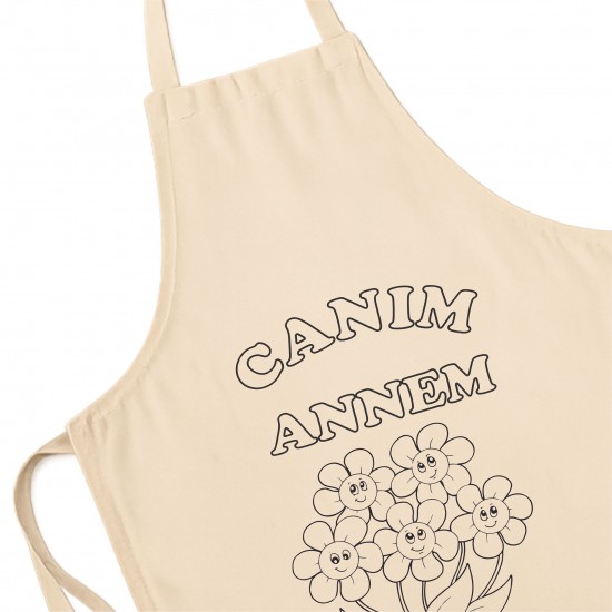Anneler Günü Boyama Mutfak Önlüğü Seti Model8