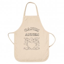 Anneler Günü Boyama Mutfak Önlüğü Seti Model9