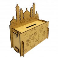 Bamrama Özel Ahşap Camii Boyama Kumbara Hediyelik Bamrama Özel Ahşap Camii Boyama Kumbara Hediyelik